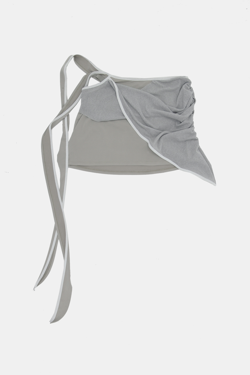 twist wrap skirt_light grey
